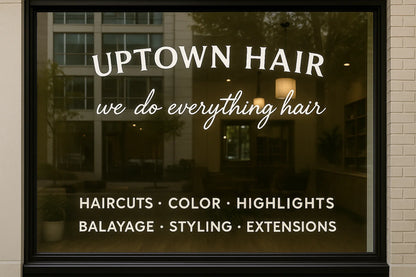 Custom Salon Decal
