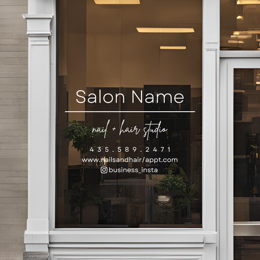 Custom Salon Decal