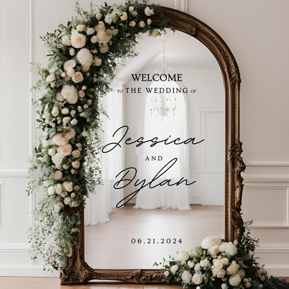 Welcome Wedding Decal 2