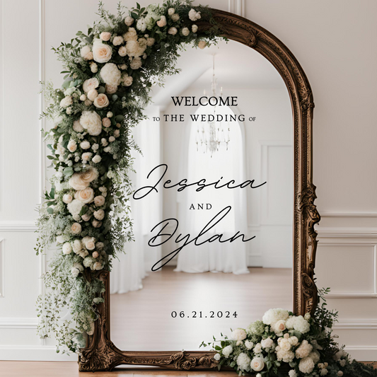 Welcome Wedding Decal 2
