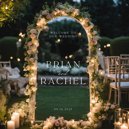 Welcome Wedding Decal 3